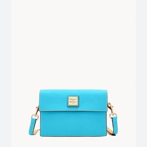Dooney & Bourke Beacon Small East West Flap Crossbody Light Blue